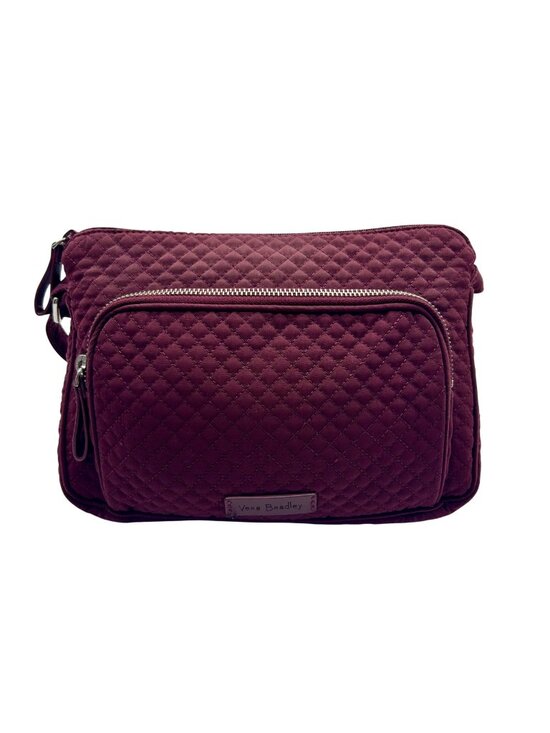 Vera Bradley Handbags - Vera Bradley Burgundy Fabric Crossbody Bag